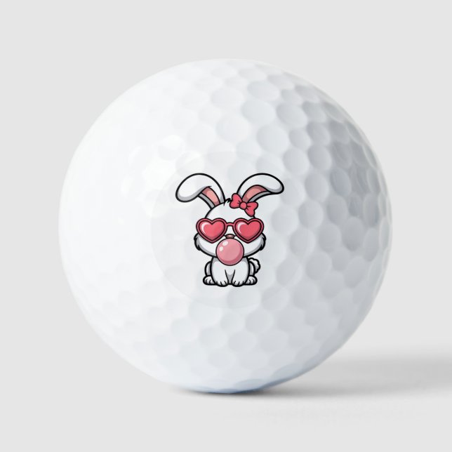 layful Kawaii Rabbit with Bubblegum Bubble Golf Balls (Front)