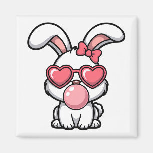 layful Kawaii Rabbit with Bubblegum Bubble Magnet