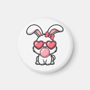 layful Kawaii Rabbit with Bubblegum Bubble Magnet