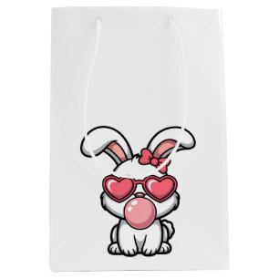 layful Kawaii Rabbit with Bubblegum Bubble Medium Gift Bag