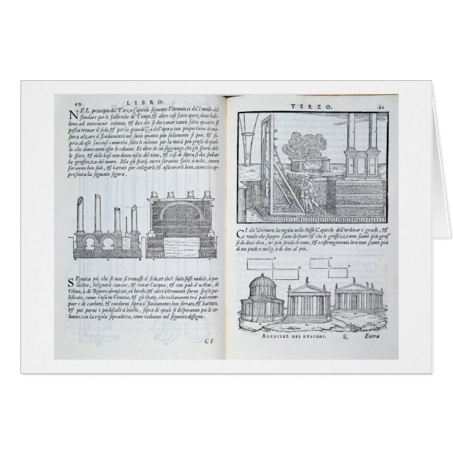 Laying foundations, from 'Della Architettura', pub (Front Horizontal)