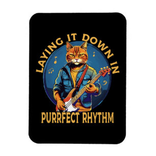 Laying it Down in Purr-fect Rhythm Magnet