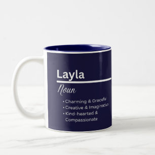 Layla Girl Personalized Name Meaning Mug
