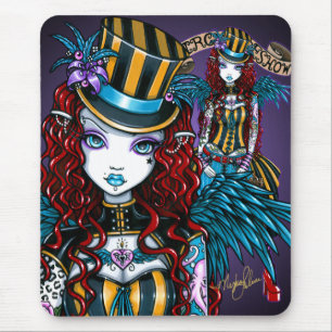 "Layla" Gothic Fairy Circus Tattoo Sideshow Mouse Pad
