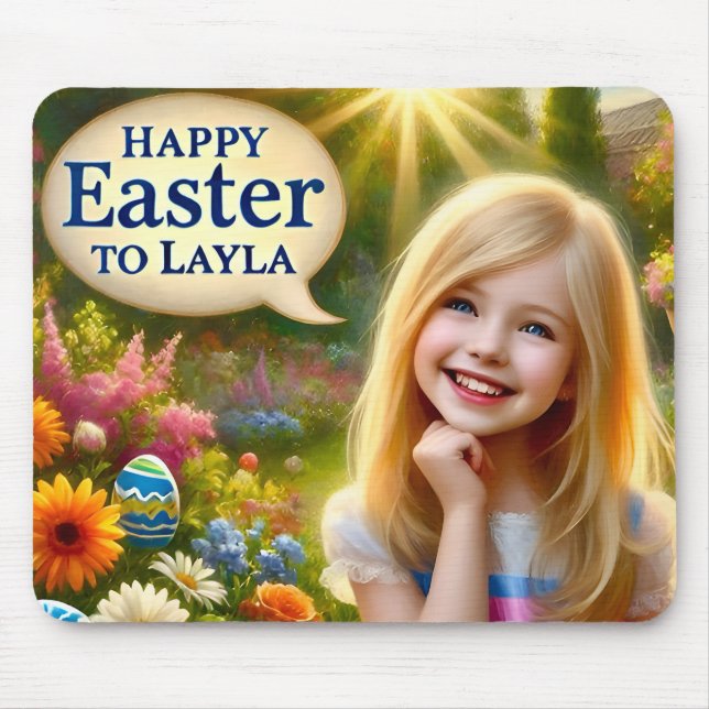 LAYLA ~ HAPPY EASTER ~  MOUSE PAD (Front)
