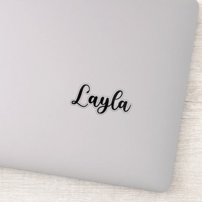 Layla Name - Handwritten Calligraphy (Detail)