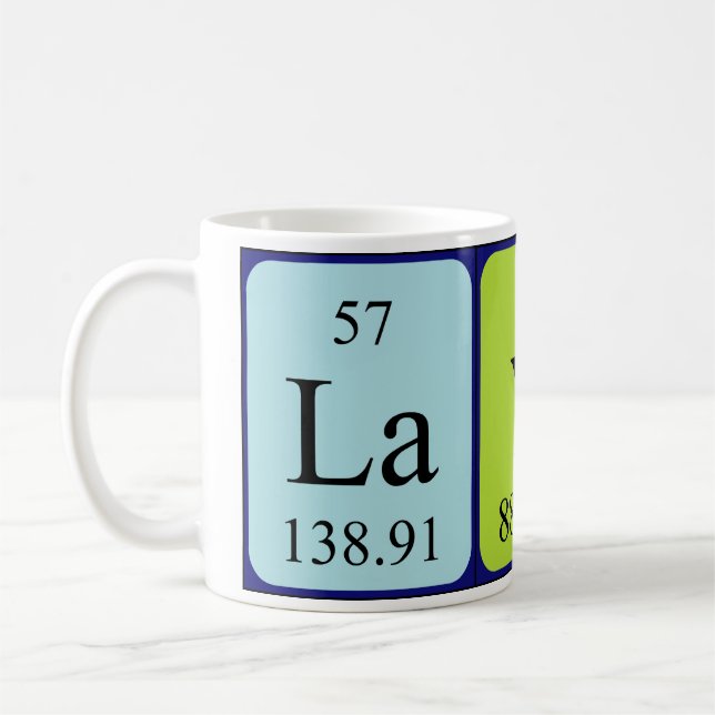 Layla periodic table name mug (Left)