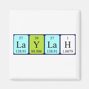 Laylah periodic table name magnet