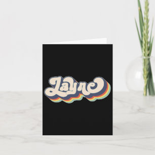 Layne Name Personalised Surname First Name Layne  Card