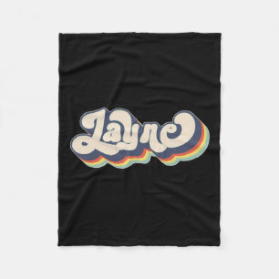Layne Name Personalised Surname First Name Layne  Fleece Blanket