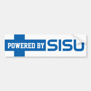 LaYooper (c) Powered By Sisu Bumper Sticker Finns