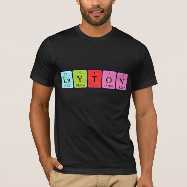 Layton periodic table name shirt (Front)