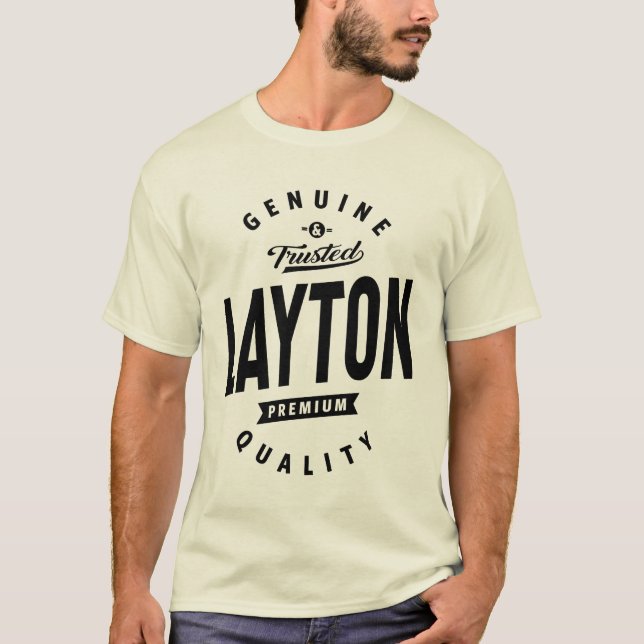 Layton Personalised Name Birthday Gift T-Shirt (Front)
