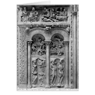 Lazarus and the Rich Man, from the south portal