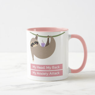 LAZARUS THE SLOTH ANXIETY MUG