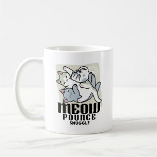 Laze Furr Days - Cute Lazy Cats Design Coffee Mug