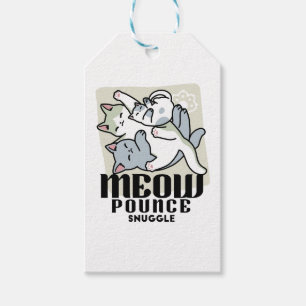Laze Furr Days - Cute Lazy Cats Design Gift Tags