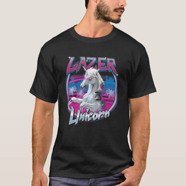 Lazer Unicorn girl T-Shirt (Front)