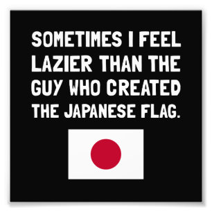 Lazier Japanese Flag Photo Print