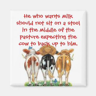 Laziness Quote Magnet