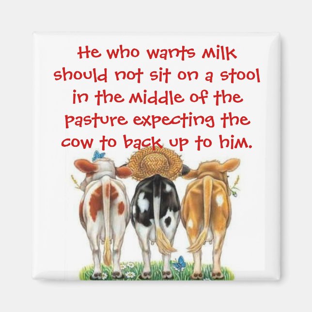 Laziness Quote Magnet (Front)