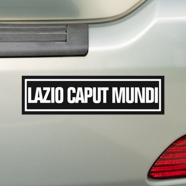 LAZIO CAPUT MUNDI BUMPER STICKER (On Car)