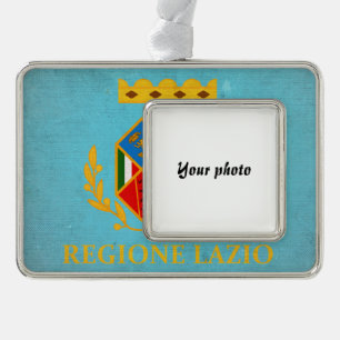 Lazio Silver Plated Framed Ornament