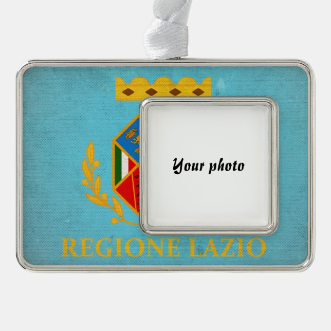 Lazio Silver Plated Framed Ornament (Front)
