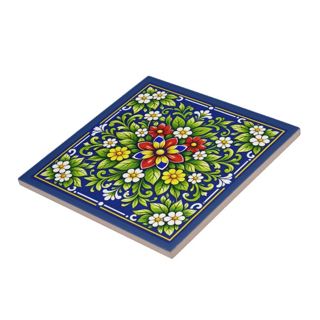 🍋 LAzul Floraria  Ceramic Tile (Side)
