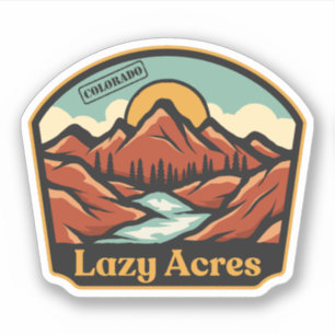 Lazy Acres, Colorado Sticker