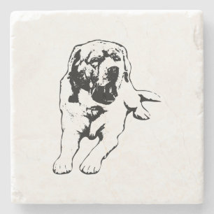Lazy Afternoon – Labrador Mood Stone Coaster