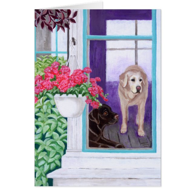 Lazy Afternoon Labradors Painting (Front)