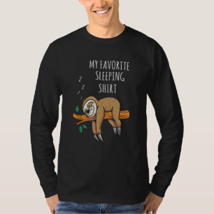 Lazy Animal Nap Late Sleeper Sleeping Animal Sloth T-Shirt