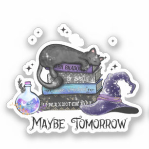 Lazy Black Cat, Halloween Cat   For Bookworm