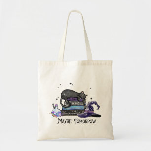 Lazy Black Cat, Halloween Cat   For Bookworm Tote Bag