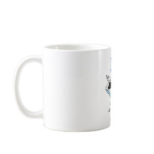 Lazy Black Cat & Inspiration Quote Ceramic Coffee