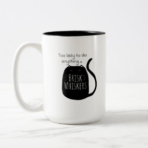 Lazy black cat Mug