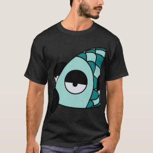 LAZY BLUE FISH T-Shirt
