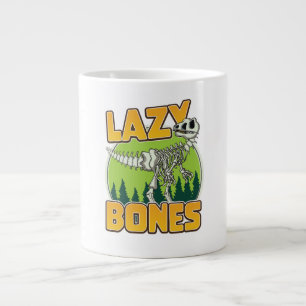 Lazy Bones cartoon logo Large Coffee Mug