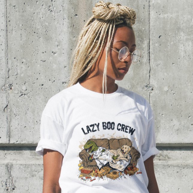 Lazy Boo Crew Mens Halloween T-Shirt (Creator Uploaded)