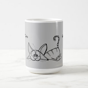 LAZY CAT COFFEE MUG