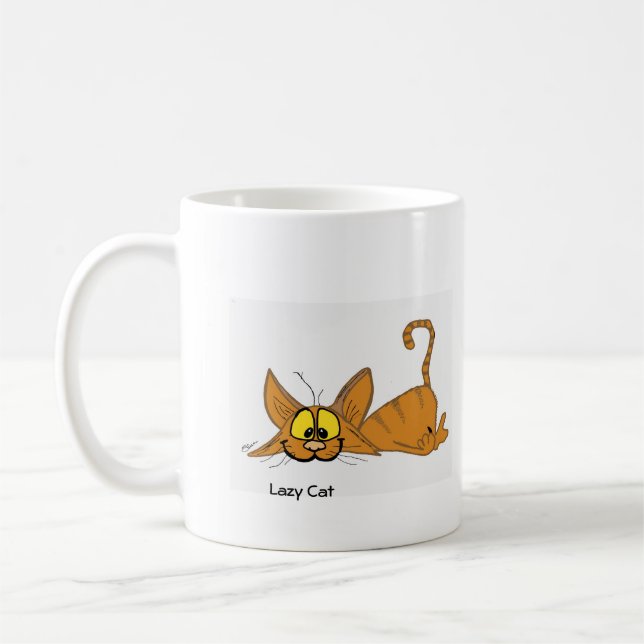 Lazy Cat  Mug (Left)