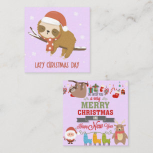 Lazy Christmas Day Card
