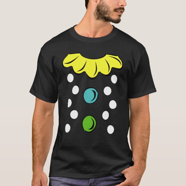 Lazy Costume Tees Clown with Bow Tie and Flower (Front)