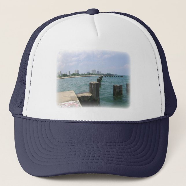 Lazy Day on the Docks Trucker Hat (Front)