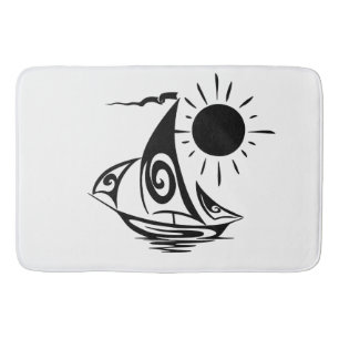 Lazy Day Sailing Bath Mat