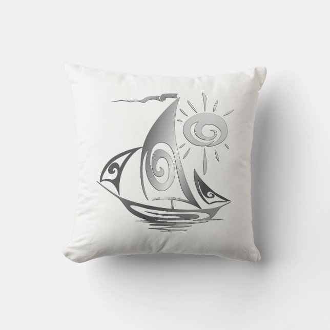 Lazy Day Sailing Cushion (Front)
