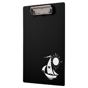 Lazy Day Sailing Theatre Sailboat Clipboard