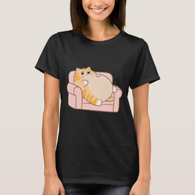 Lazy Days with My Cat T-Shirt (Front)