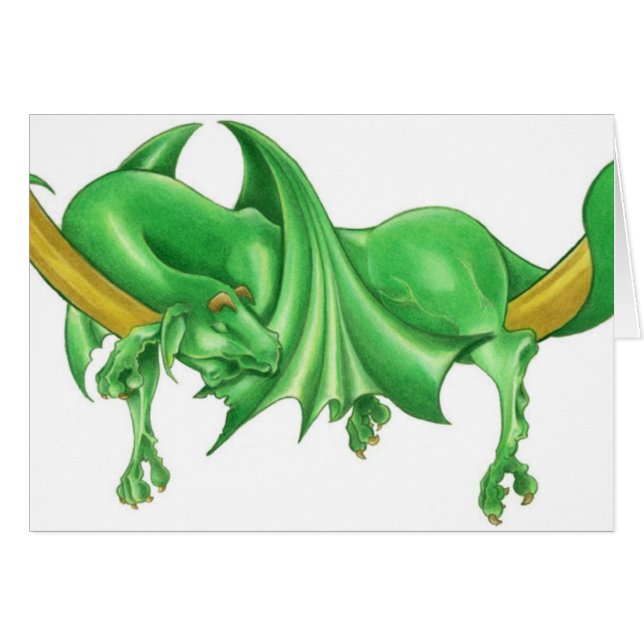 Lazy Dragon Productions "Just Lazy" Card (Front Horizontal)